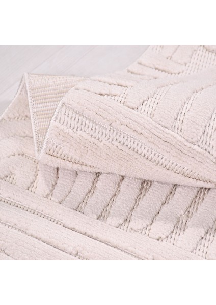 Krem Modern Etnik Desenli Sisal Hav Vermeyen Leke Tutmayan Kolay Temizlenen Yumuşak Makine Salon Yolluk Mutfak Halı fırsatları