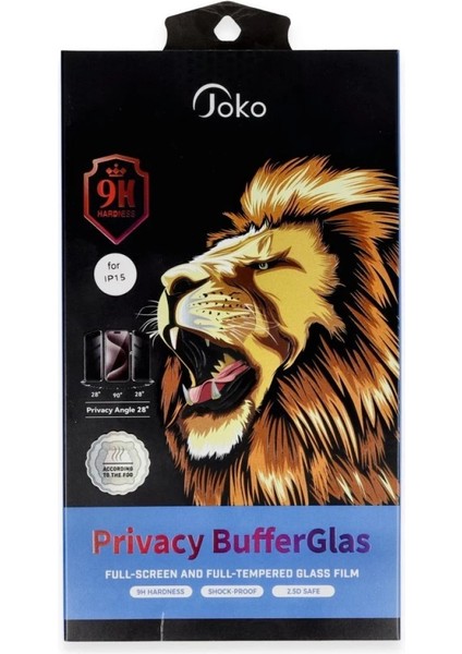 iPhone 16 Pro Buffer Hayalet Cam Ekran Koruyucu - Siyah - BRNTEK2984-8776