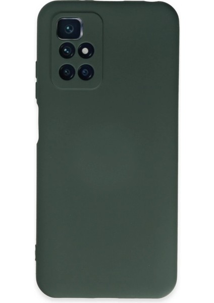 Xiaomi Redmi 10 2022 Kılıf Nano Içi Kadife Silikon - Koyu Yeşil - BRNTEK5998-9826
