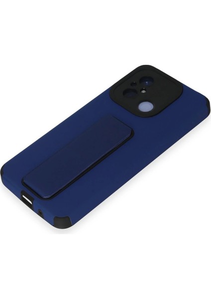 Xiaomi Redmi 12C Kılıf Mega Standlı Silikon - Mavi - BRNTEK8154-9226 fırsatları