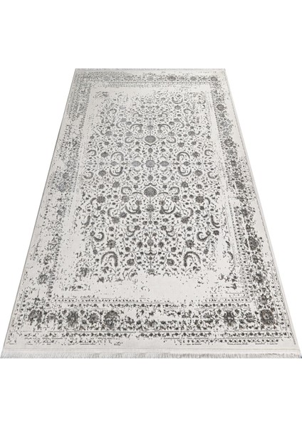 Malak Çerçeveli Gri Polyester Dikdörtgen Modern Desenli Akrilik Hav Vermeyen Leke Tutmayan Kolay Temizlenen Yumuşak Makine Salon Yolluk Mutfak Halı fırsatları