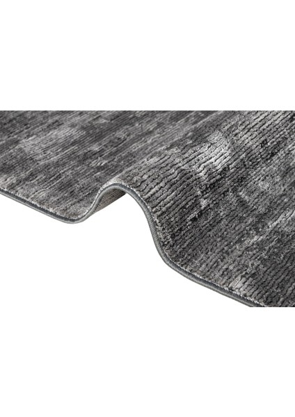 Como Geçişli Antrasit Mikrofiber Dikdörtgen Modern Desenli Akrilik Hav Vermeyen Leke Tutmayan Kolay Temizlenen Yumuşak Makine Salon Yolluk Mutfak Halı indirimleri