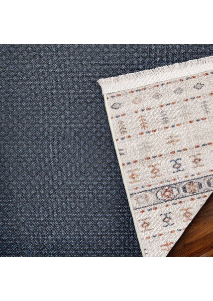 Krem Figürlü Etnik Modern Desenli Pamuk Makinada Yıkanabilir Hav Toz Vermez Leke Tutmayan Kaymaz Taban Dijital Makine Baskı Salon Yolluk Mutfak Halı modelleri