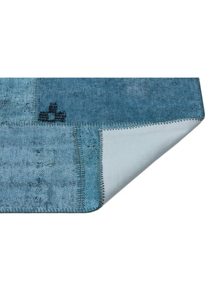 Atina Mavi Eskitme Yün Modern Desenli Yün Hav Toz Vermez Leke Tutmayan Salon Yolluk Mutfak El Dokuma Halı fiyatları