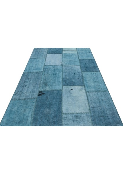 Atina Mavi Eskitme Yün Modern Desenli Yün Hav Toz Vermez Leke Tutmayan Salon Yolluk Mutfak El Dokuma Halı modelleri