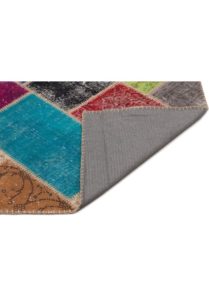 Atina Turkuaz Eskitme Yün Modern Desenli Yün Hav Toz Vermez Leke Tutmayan Salon Yolluk Mutfak El Dokuma Halı fiyatları