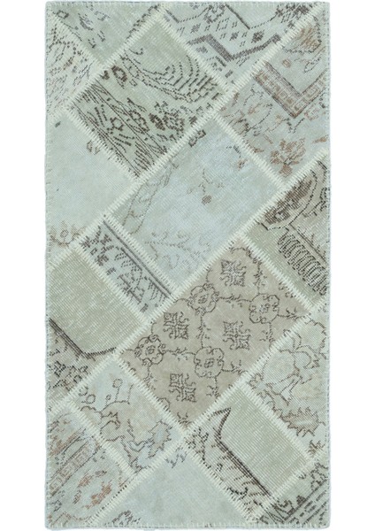 Atina Gri Eskitme Yün Modern Desenli Yün Hav Toz Vermez Leke Tutmayan Salon Yolluk Mutfak El Dokuma Halı