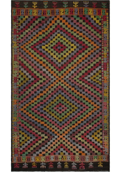 Atina Pembe Eskitme Yün Modern Desenli Yün Hav Toz Vermez Leke Tutmayan Salon Yolluk Mutfak El Dokuma Halı