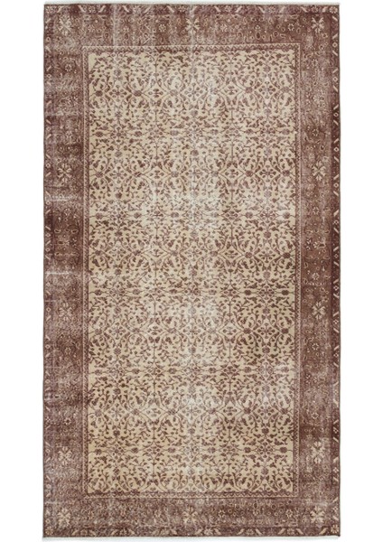 Atina Turuncu Eskitme Yün Modern Desenli Yün Hav Toz Vermez Leke Tutmayan Salon Yolluk Mutfak El Dokuma Halı