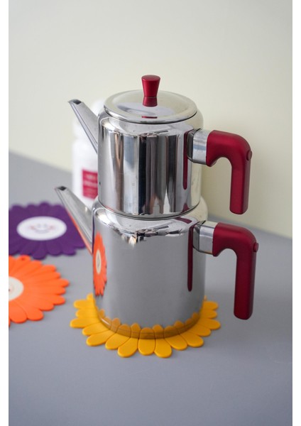 Papatya Model Kokulu Silikon Nihale Tencere Demlik Altlığı fiyatları