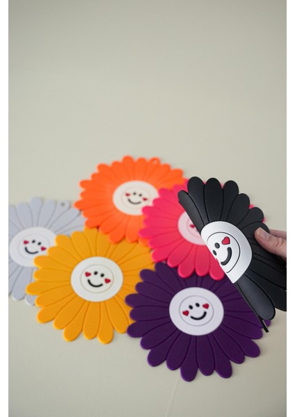 Papatya Model Kokulu Silikon Nihale Tencere Demlik Altlığı modelleri