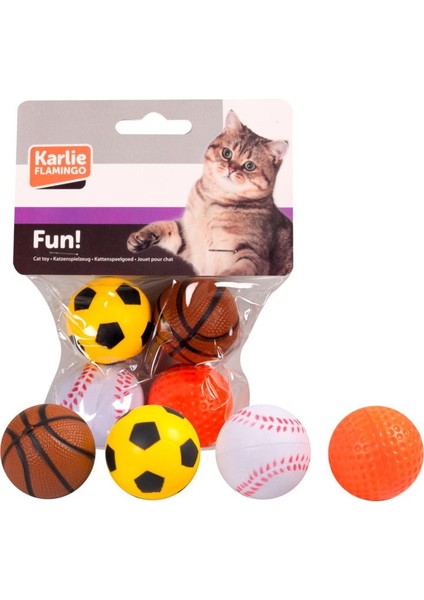 Karlıe Sünger Top Oyuncak 4cm 4lü Sptgl