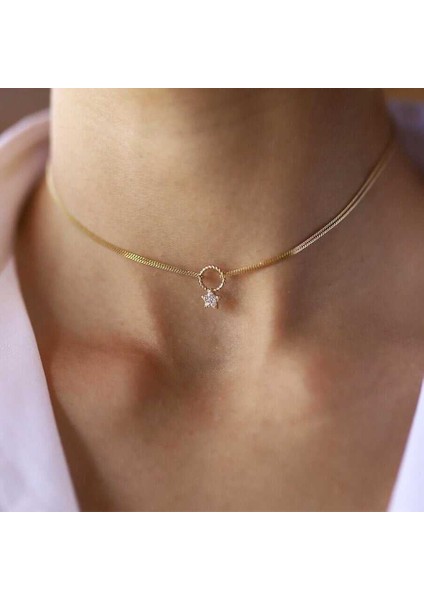 Yıldızlı Choker Kolye