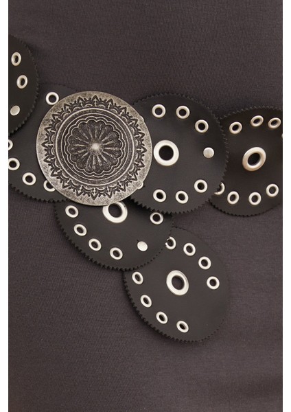 Kuşgözü Detaylı Metal Tokalı Kemer fiyatları