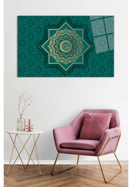Muhammed S.a.v. Islami Motif Cam Tablo, Darbelere Dayanıklı Kırılmaz Cam, Hediyelik fiyatları