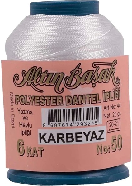 Altınbaşak Oya ve Dantel Ipi 20 gr - - No: K.beyaz