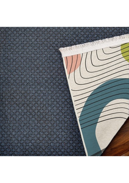 Modern Yeşil Pamuk Dikdörtgen Modern Desenli Pamuk Makinada Yıkanabilir Hav Toz Vermez Leke Tutmayan Kaymaz Taban Dijital Makine Baskı Salon Yolluk Mutfak Halı indirimleri