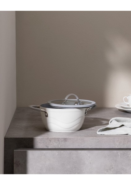 Albus Derin Tencere - Beyaz - 18 cm fiyatları