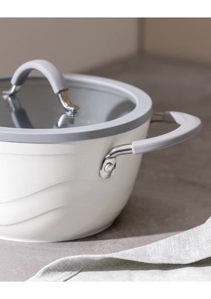 Albus Derin Tencere - Beyaz - 18 cm modelleri
