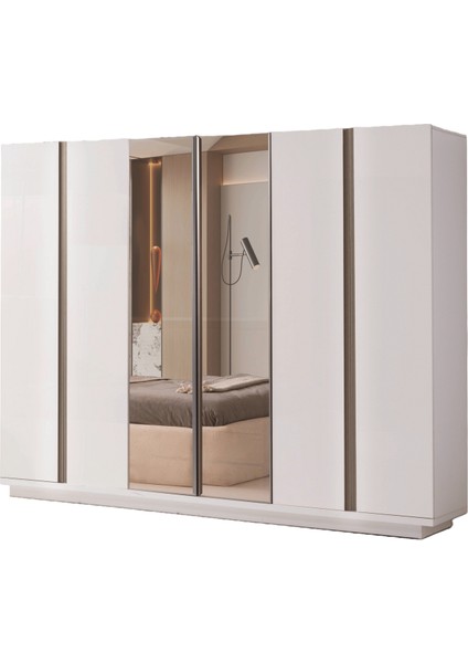 Miami 6 Kapaklı Gardırop %100 Mdf