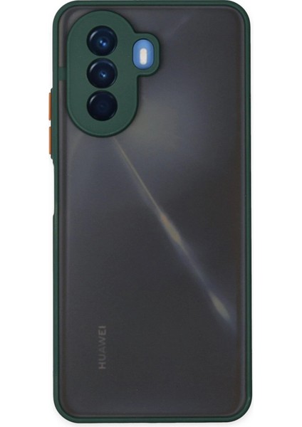 Huawei Nova Y70 Kılıf Montreal Silikon Kapak - Yeşil - BRNTEK4426-5098
