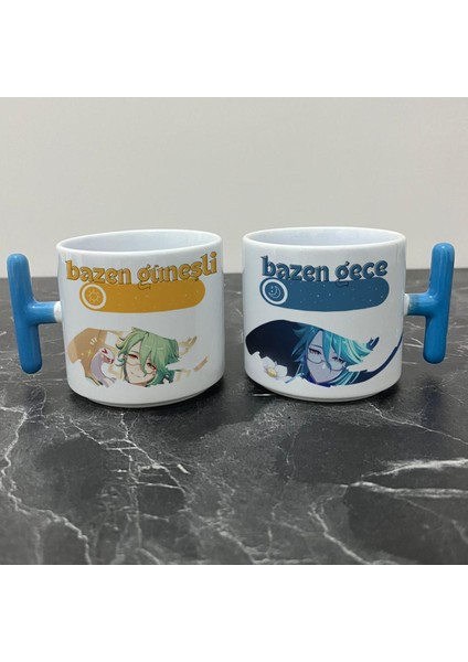 Genshin Impact Baizhu Kupa Bardak - Genshin Impact Güneşli Gece Serisi