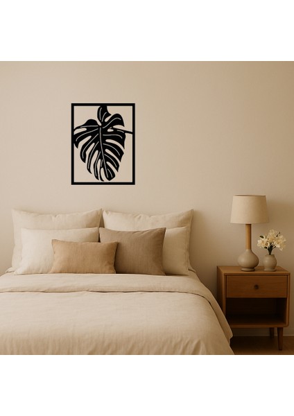 Tropikal Monstera Yapraklı Dekoratif Panel - BRNTEK6117-4232