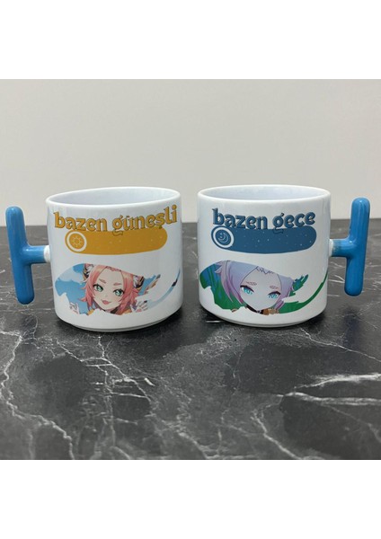 Genshin Impact Diona Kupa Bardak - Genshin Impact Güneşli Gece Serisi