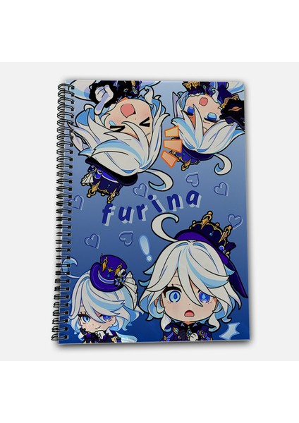 Genshin Impact Furina Çizgili A4 Okul Defteri 72 Yaprak fiyatları