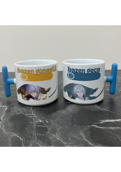 Genshin Impact Ayato Kupa Bardak - Genshin Impact Güneşli Gece Serisi