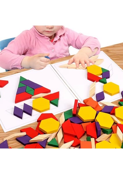 Ahşap 125 Parça Puzzle Tangram Blok Seti fiyatları