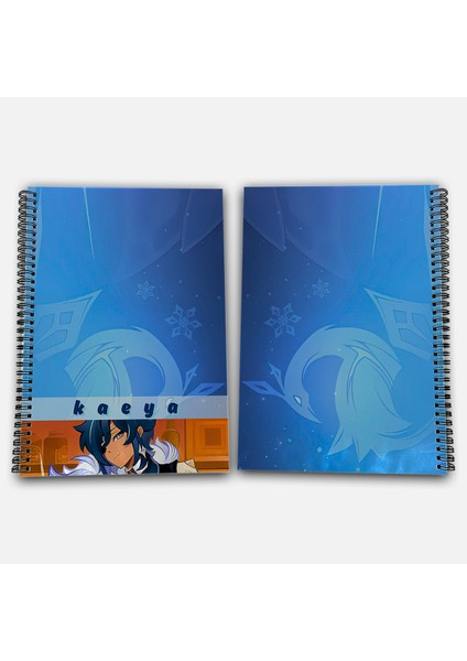 Genshin Impact Kaeya Kareli A4 Okul Defteri 72 Yaprak