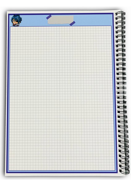 Genshin Impact Kaeya Kareli A4 Okul Defteri 72 Yaprak