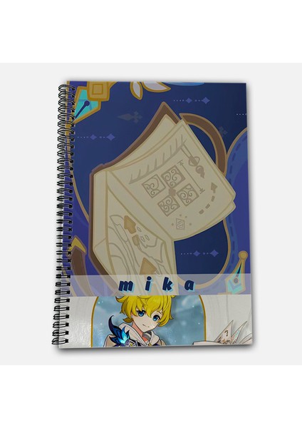 Genshin Impact Mika Kareli A4 Okul Defteri 72 Yaprak fiyatları