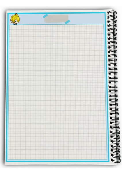 Genshin Impact Mika Kareli A4 Okul Defteri 72 Yaprak