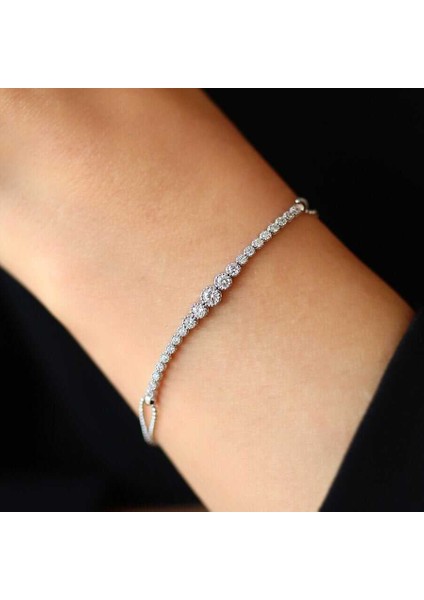 Yuvarlak Model Taşlı Midi Set