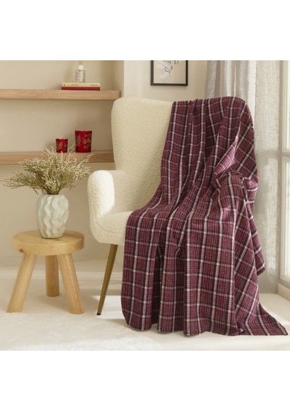 Flanel Throw Tv Battaniyesi Siyah-Rose