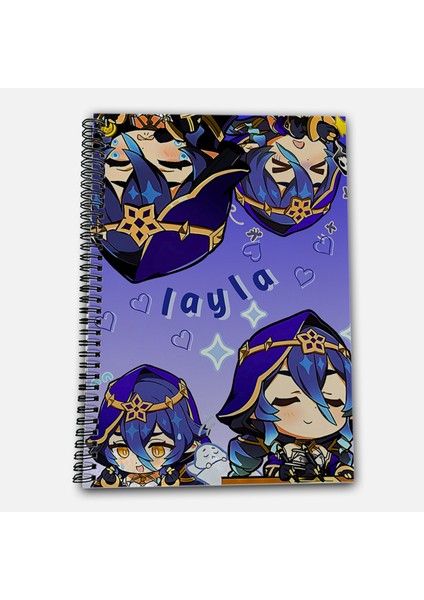 Genshin Impact Layla Çizgili A4 Okul Defteri 72 Yaprak fiyatları