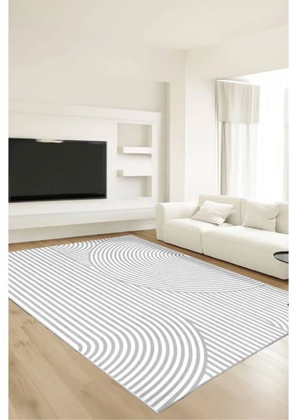 Dijital Kaymaz Yıkanabilir Iskandinav Salon Halısı Mutfak Halısı Balkon Halısı Yolluk DC-7302