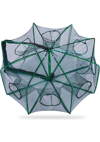 Taşınabilir Katlanmış Balık Ağı Tuzak Kafesi 6 Delik Otomatik Balık Ağı Naylon Katlanır Karides Kafesi Kerevit Yengeç Balık Tuzağı Catcher Döküm Katlanabilir Balıkçılık Ağı Balık Iniş Ağı