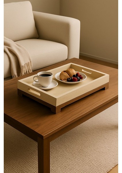 Home Traverten / Mermer Serisi Doğal Taş ve Masif Ahşap Servis Tepsisi – 40X27 cm fiyatları