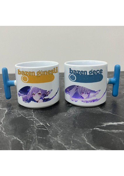 Genshin Impact Keqing Kupa Bardak - Genshin Impact Güneşli Gece Serisi