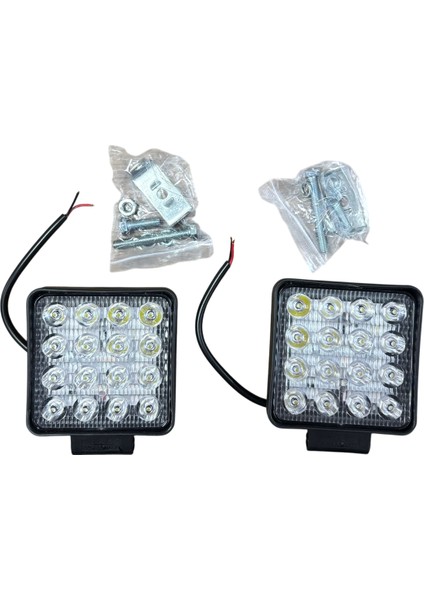 16 LED Çalışma Lambası Beyaz Off Road Kalın Kasa 35 mm 2 Adet Fiyatıdır modelleri