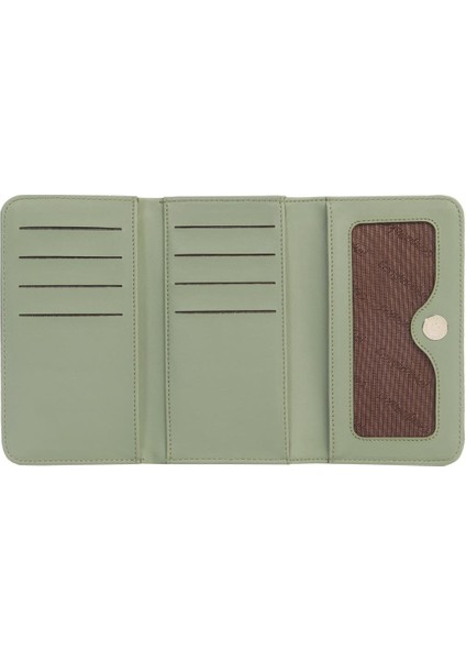 Orta Boy Mıknatıslı Kadın Cüzdan/portföy – 65296 - Siyah/yeşil modelleri