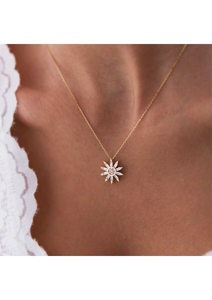 Sıralı Baget Güneş Kolye