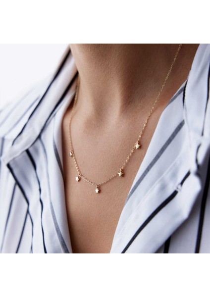 Sıralı Yıldızlı Kolye