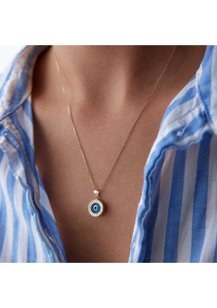 Greek Çerçeve Göz Kolye