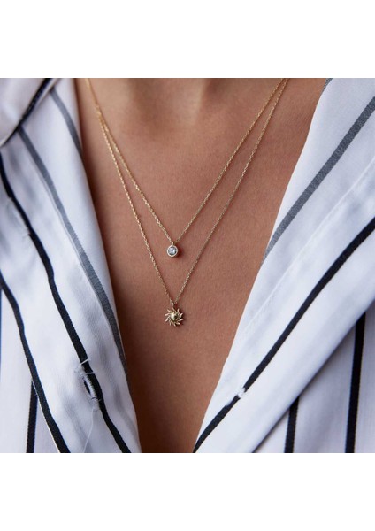 Güneş ve Tektaş Kolye