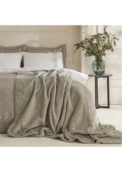 Rosette 8 Parça Çift Kişilik Çeyiz Seti Antrasit fiyatları