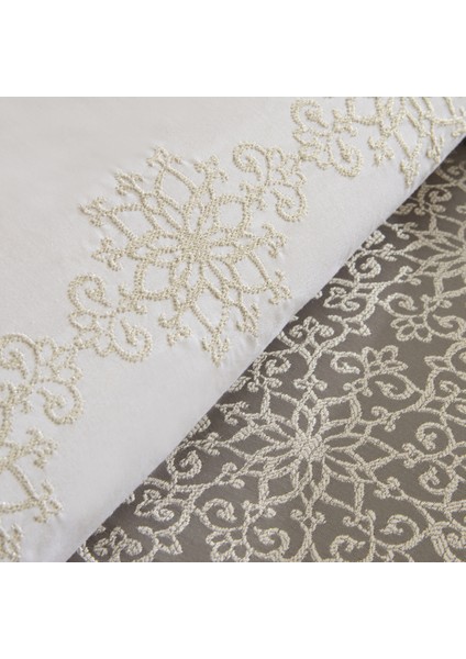 Rosette 8 Parça Çift Kişilik Çeyiz Seti Antrasit